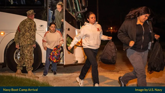 Navy Boot Camp Arrival
