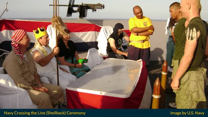 Navy Shellback Crossing the Line Ceremony 