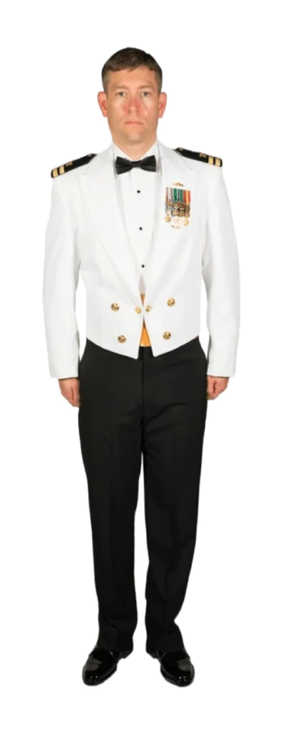 Navy officer dinner dress whites
