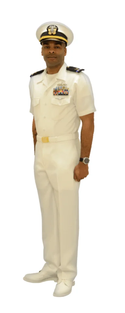 Navy officer service summer whites